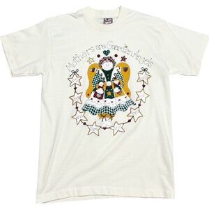 VTG Fruit of the Loom Mother’s Are Guardian Angels Graphic Single Stitch Tee M
